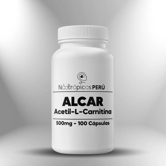 ALCAR (Acetil L Carnitina) 500mg - 100 cápsulas Nootrópicos Perú