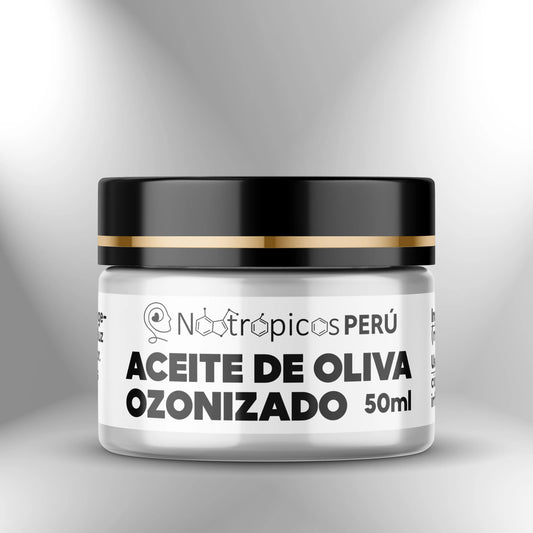 Aceite de oliva ozonizado: Bálsamo terapéutico para piel - 50ml Nootrópicos Perú