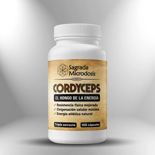 Cordyceps (Triple extracto) 600mg ► 100 cápsulas Sagrada Microdosis