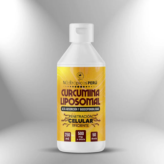 Curcumina Liposomal (500mg x 5ml) - 250ml Nootrópicos Perú