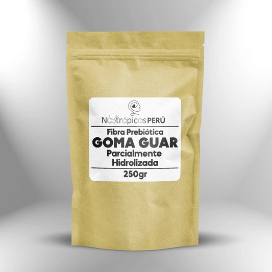 Goma guar parcialmente hidrolizada (Fibra prebiotica) - 250gr Nootrópicos Perú
