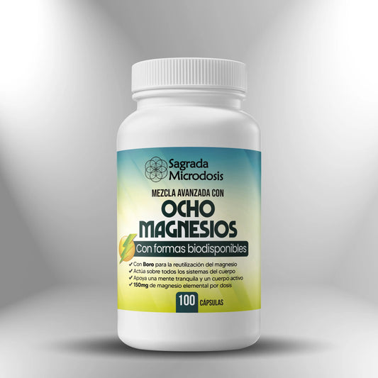 Ocho Magnesios - 100 cápsulas Nootrópicos Perú