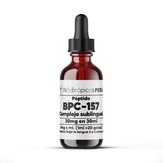 Péptido BPC-157 (Sales de acetato) 30mg (Complejo sublingual) - 30ml Nootrópicos Perú
