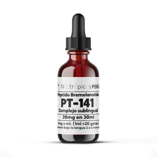 Péptido PT-141 (Bremelanotide) 30mg - Complejo sublingual Nootrópicos Perú
