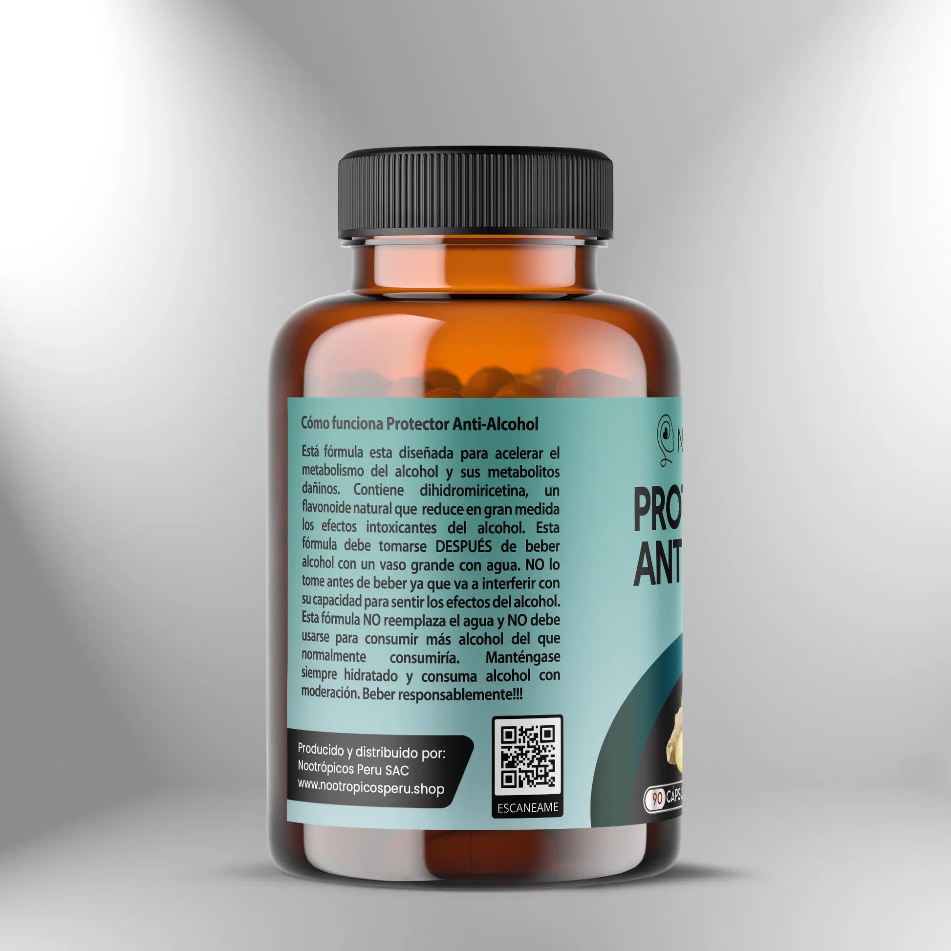 Protector Anti-Alcohol - 90 cápsulas Nootrópicos Perú
