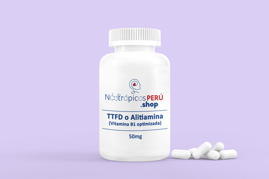 TTFD 50mg (Vitamina B1 optimizada) - 100 cápsulas - Nootrópicos Perú