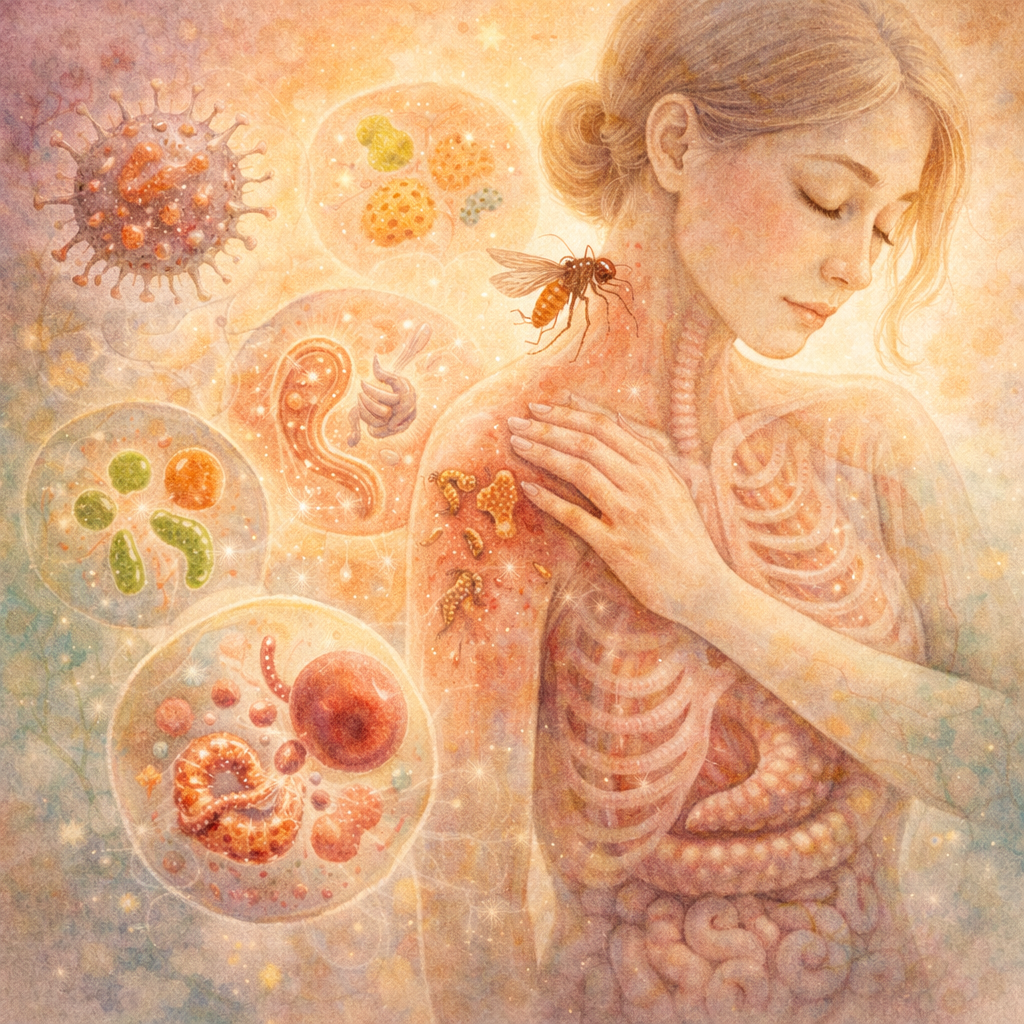 Cómo los Parásitos Afectan tu Salud Global, desde la Piel hasta las Células