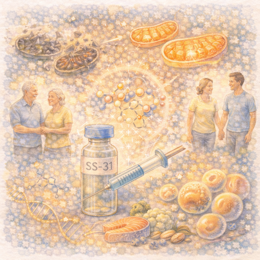 SS-31 (Elamipretide): Reparación Mitocondrial y la Reversión de la Senescencia Celular