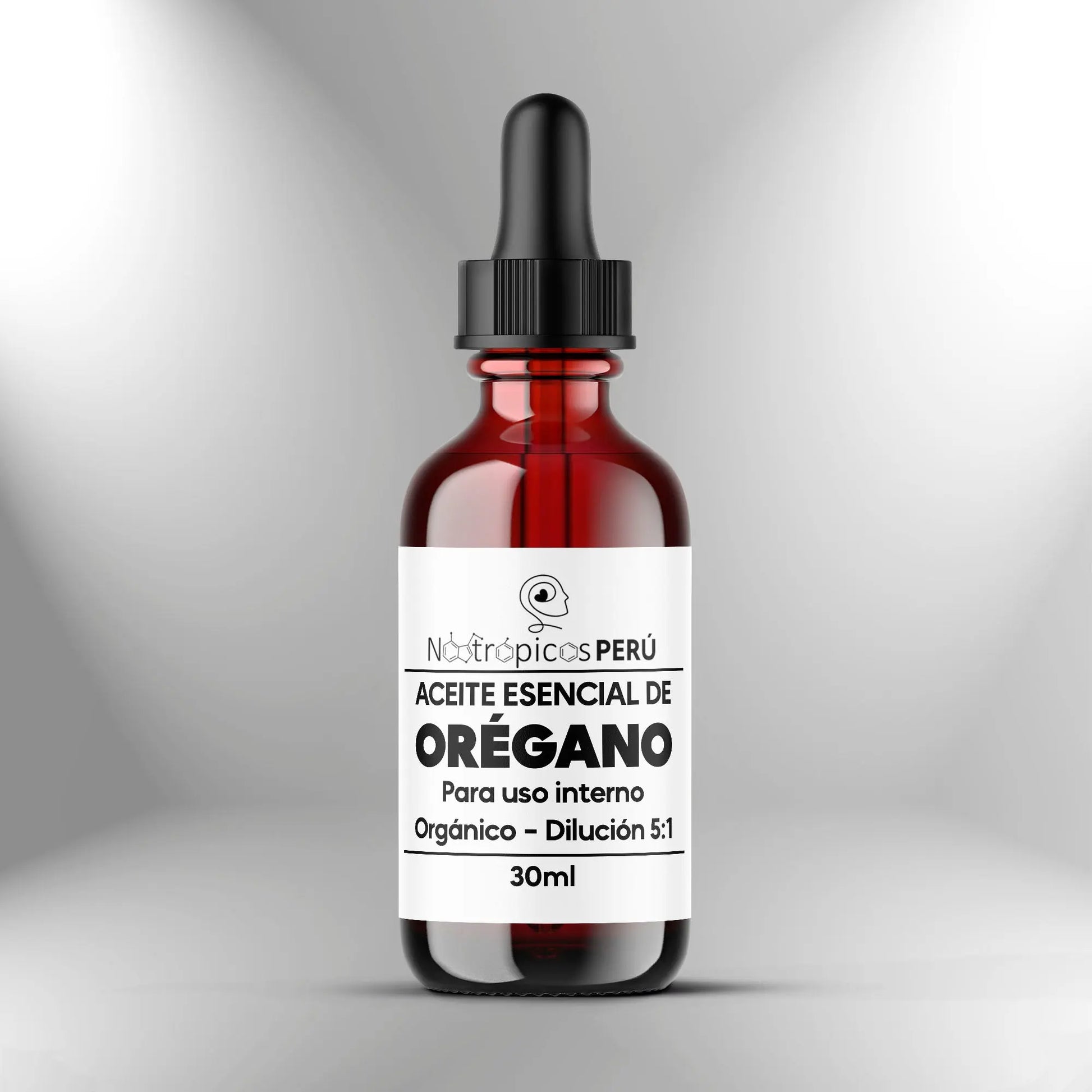 Aceite Esencial de Orégano (70% Carvacrol - Dilución 5:1) - 30ml Nootrópicos Perú