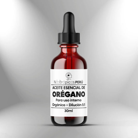 Aceite Esencial de Orégano (70% Carvacrol - Dilución 5:1) - 30ml Nootrópicos Perú