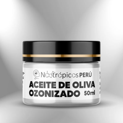 Aceite de oliva ozonizado: Bálsamo terapéutico para piel - 50ml Nootrópicos Perú