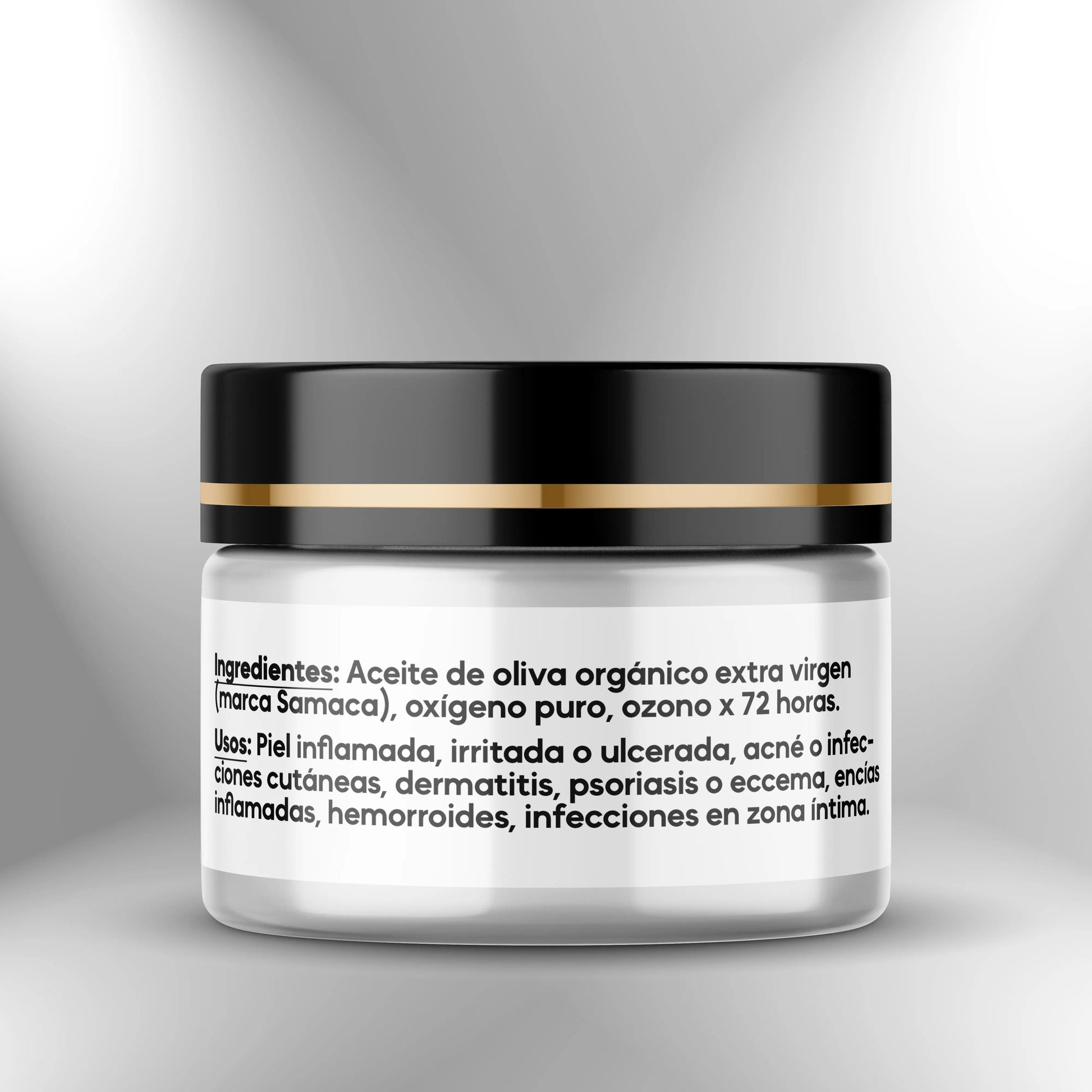 Aceite de oliva ozonizado: Bálsamo terapéutico para piel - 50ml Nootrópicos Perú