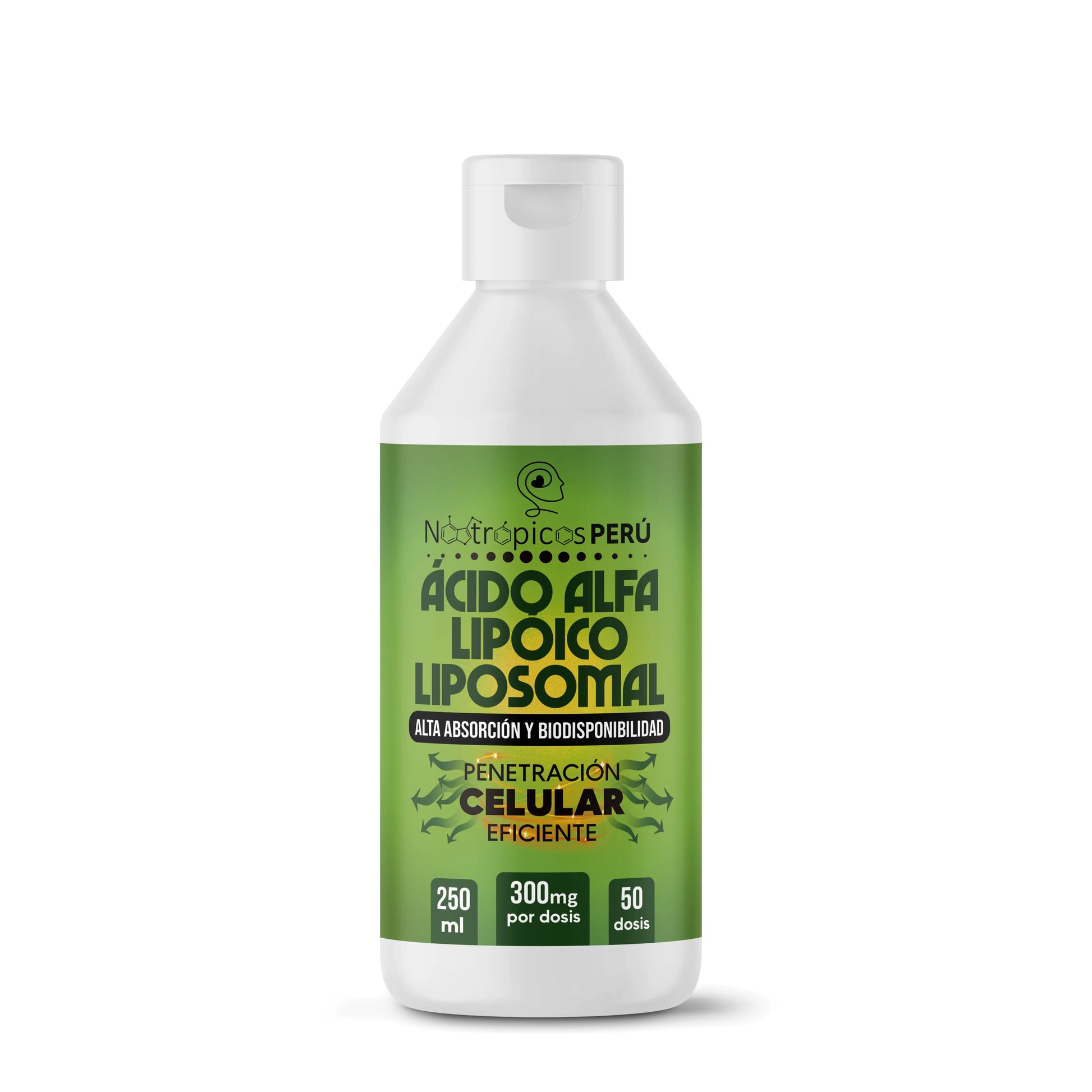 Ácido Alfa Lipóico (R) Liposomal (300mg x 5ml) - 250ml (50 dosis) Nootrópicos Perú