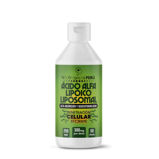 Ácido Alfa Lipóico (R) Liposomal (300mg x 5ml) - 250ml (50 dosis) Nootrópicos Perú