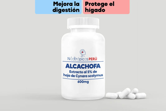Alcachofa (Extracto de 5%) 600mg - 100 cápsulas Nootrópicos Perú
