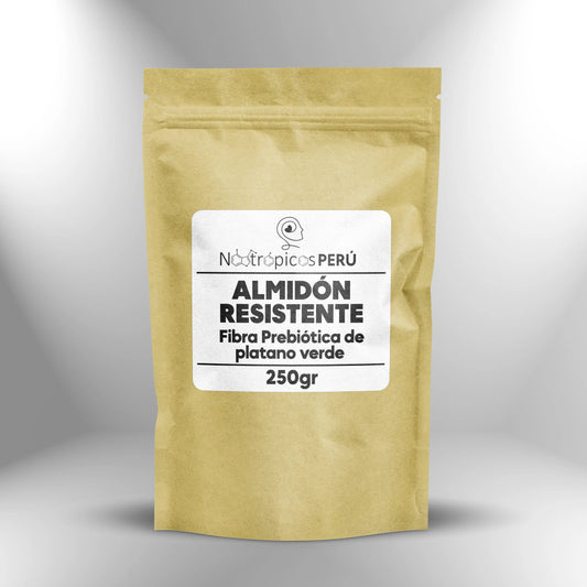 Almidón resistente (fibra prebiótica de platano verde) 250gr Nootrópicos Perú