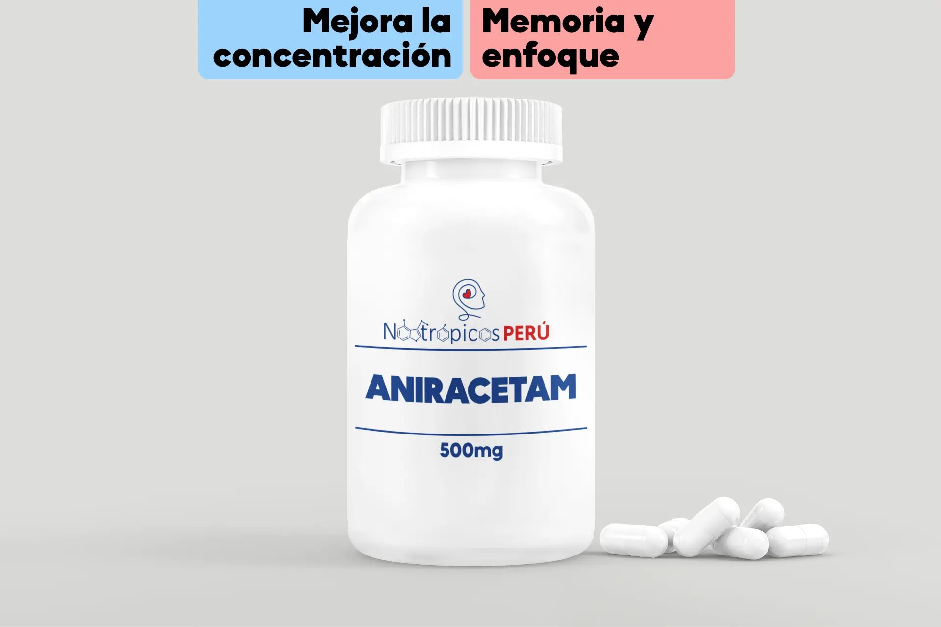 Aniracetam 500mg - 2 presentaciones Nootrópicos Perú