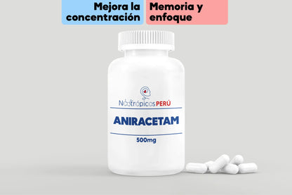 Aniracetam 500mg - 2 presentaciones Nootrópicos Perú