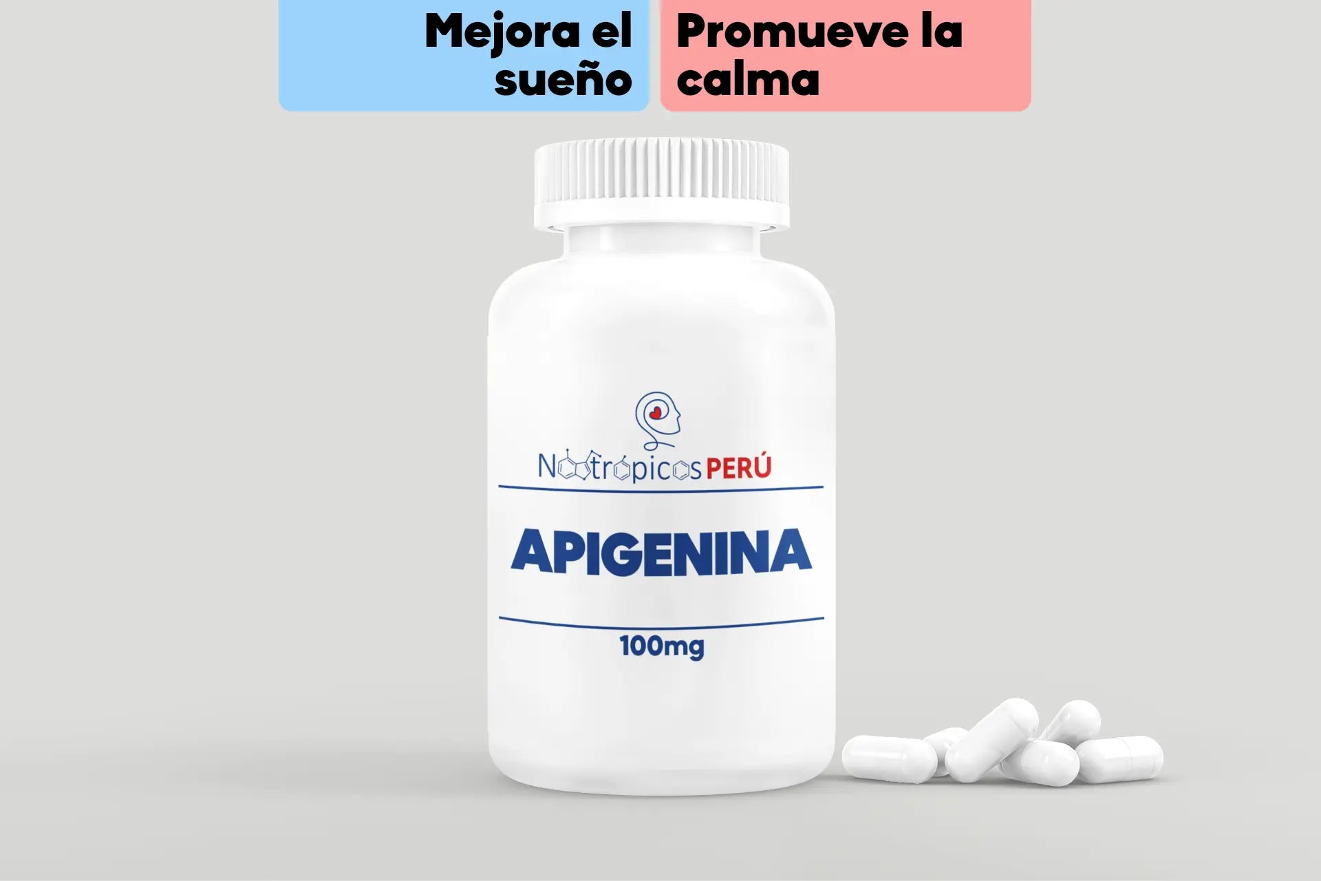 Apigenina 100mg - 100 cápsulas Nootrópicos Perú