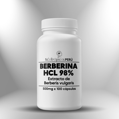Cloridrato de berberina 98% 500 mg - 100 cápsulas