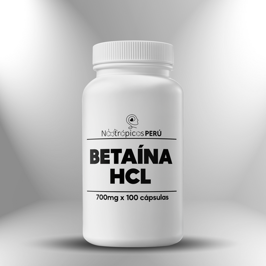 Betaína HCL (Clorhidrato) 700mg - 100 cápsulas