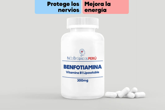 Benfotiamina (Vitamina B1 Liposoluble) 300mg - 100 cápsulas Nootrópicos Perú
