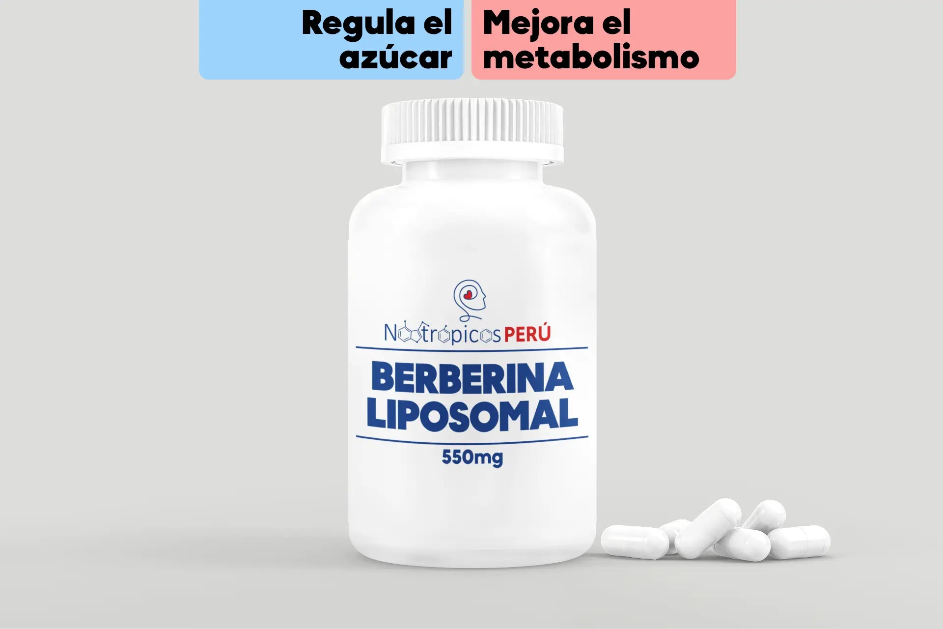 Berberina Liposomal 550mg - 100 cápsulas Nootrópicos Perú
