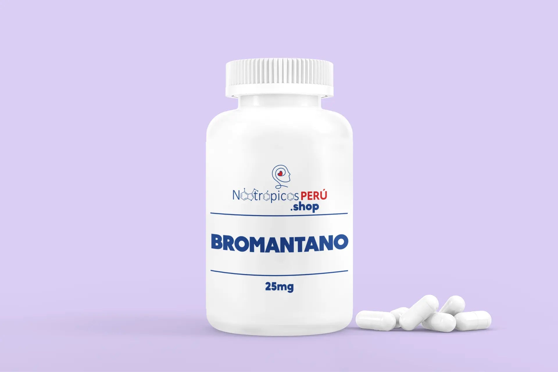 Bromantano (Bromantane) 25mg - 50 cápsulas Nootrópicos Perú
