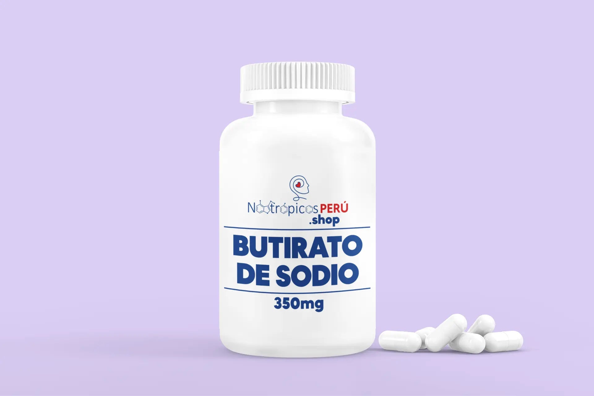 Butirato de sodio (Ácido Butírico) 600mg - 100 cápsulas Nootrópicos Perú