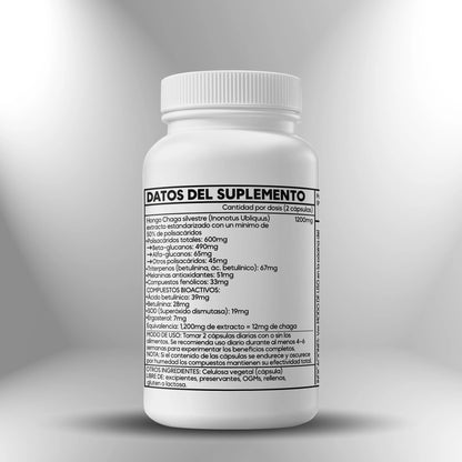 Chaga (extracto 50% polisacáridos) 600mg ► 100 cápsulas Sagrada Microdosis