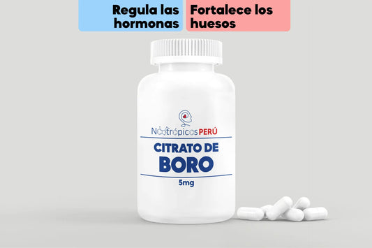 Citrato de Boro 5mg - 100 cápsulas Nootrópicos Perú