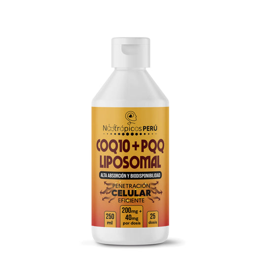 CoQ10 + PQQ Liposomal (200mg + 40mg x 5ml) - 250ml (50 dosis) Nootrópicos Perú
