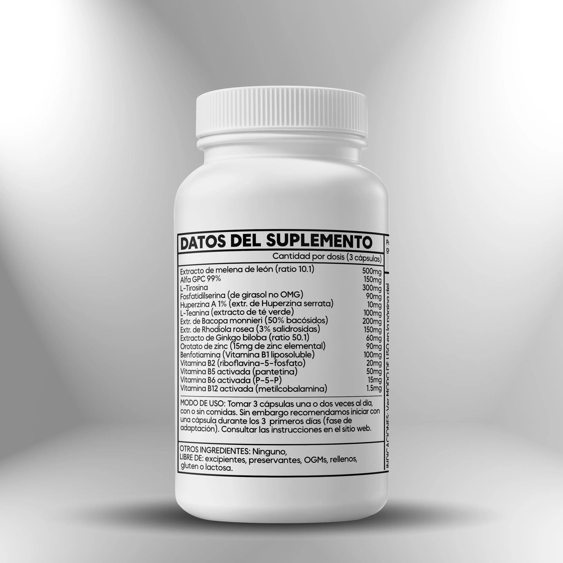 Cognitive Support: Apoyo Cognitivo ► 100 cápsulas Sagrada Microdosis