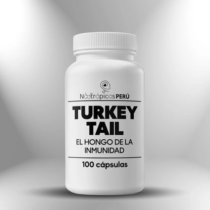 Cola de Pavo o Turkey Tail (50% extracto de polisacáridos) 600 mg ►100 cápsulas - Nootrópicos Perú