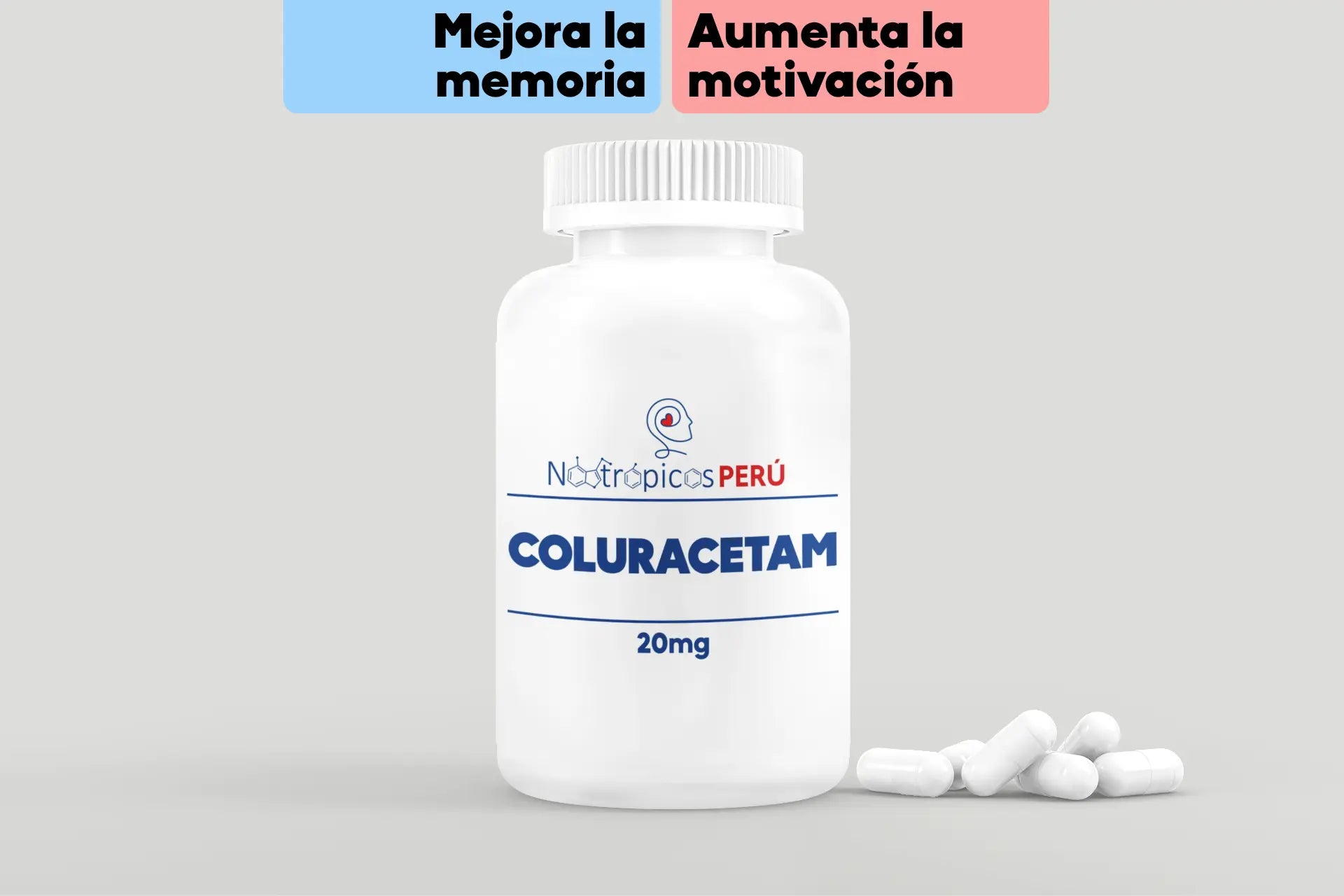 Coluracetam 20mg - 50 cápsulas Nootrópicos Perú