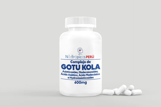 Complejo de Gotu Kola (Principales triterpenos) 600mg - 100 cápsulas Nootrópicos Perú
