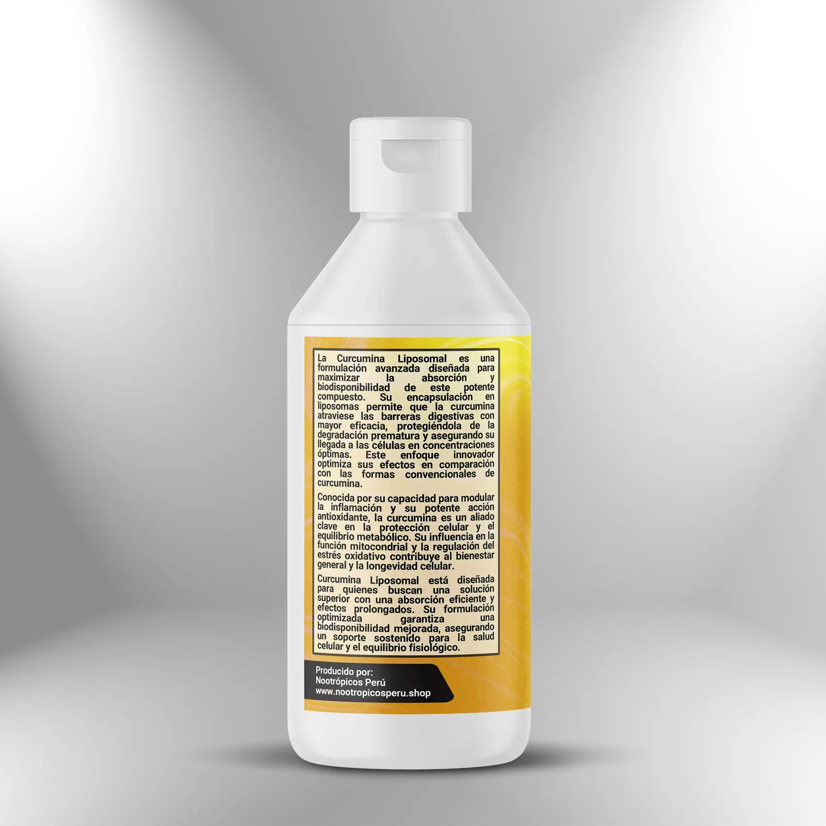 Curcumina Liposomal (500mg x 5ml) - 250ml Nootrópicos Perú