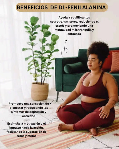 DL-Fenilalanina 500mg - 100 cápsulas Nootrópicos Perú