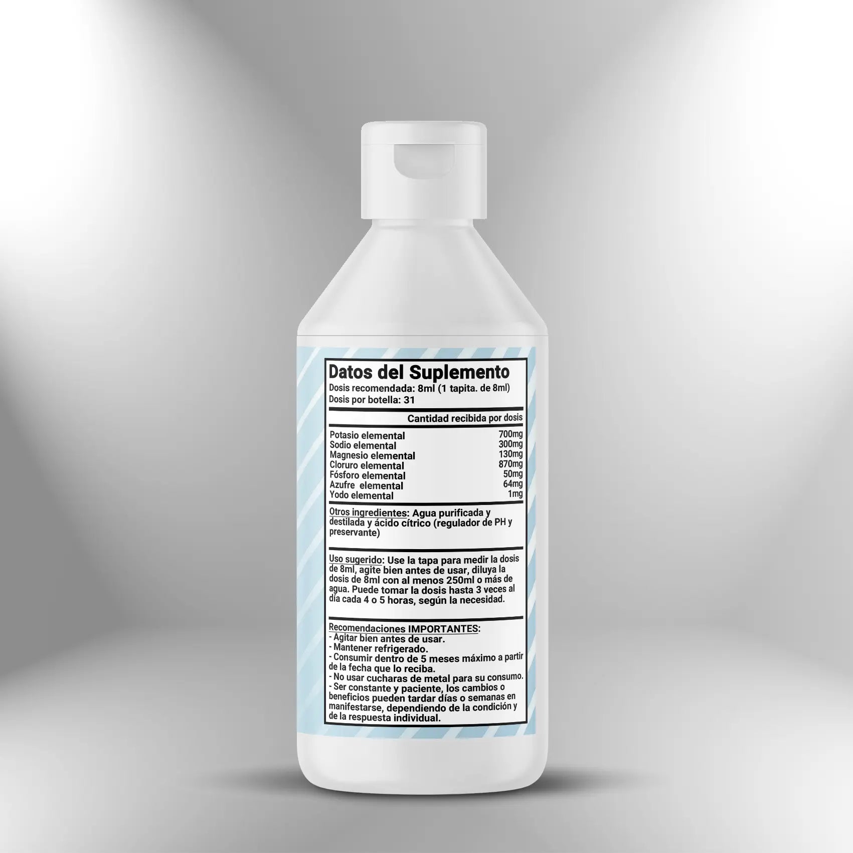 E-Lite (Electrolitos concentrados) 250ml - 31 dosis Nootrópicos Perú