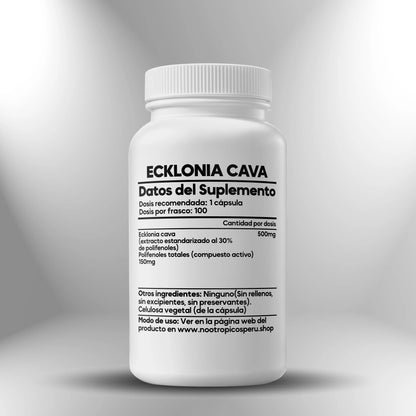 Ecklonia Cava 500mg (Extracto 30% polifenoles) - 100 cápsulas Nootrópicos Perú