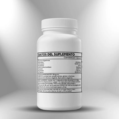 Enzimas digestivas (de amplio espectro) ► 100 cápsulas