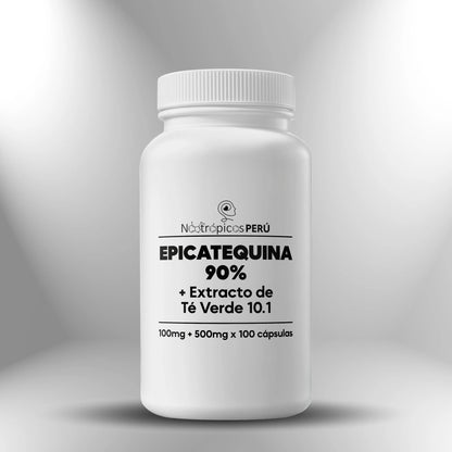 Epicatequina 90% + extracto de té verde 10.1 ► 100mg + 500mg | 100 cápsulas