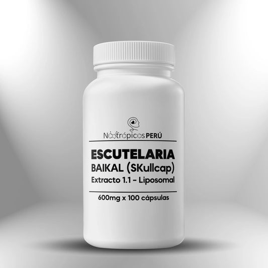 Escutelaria Baikal Liposomal (extracto 1.1) 600mg - 100 cápsulas - Nootrópicos Perú