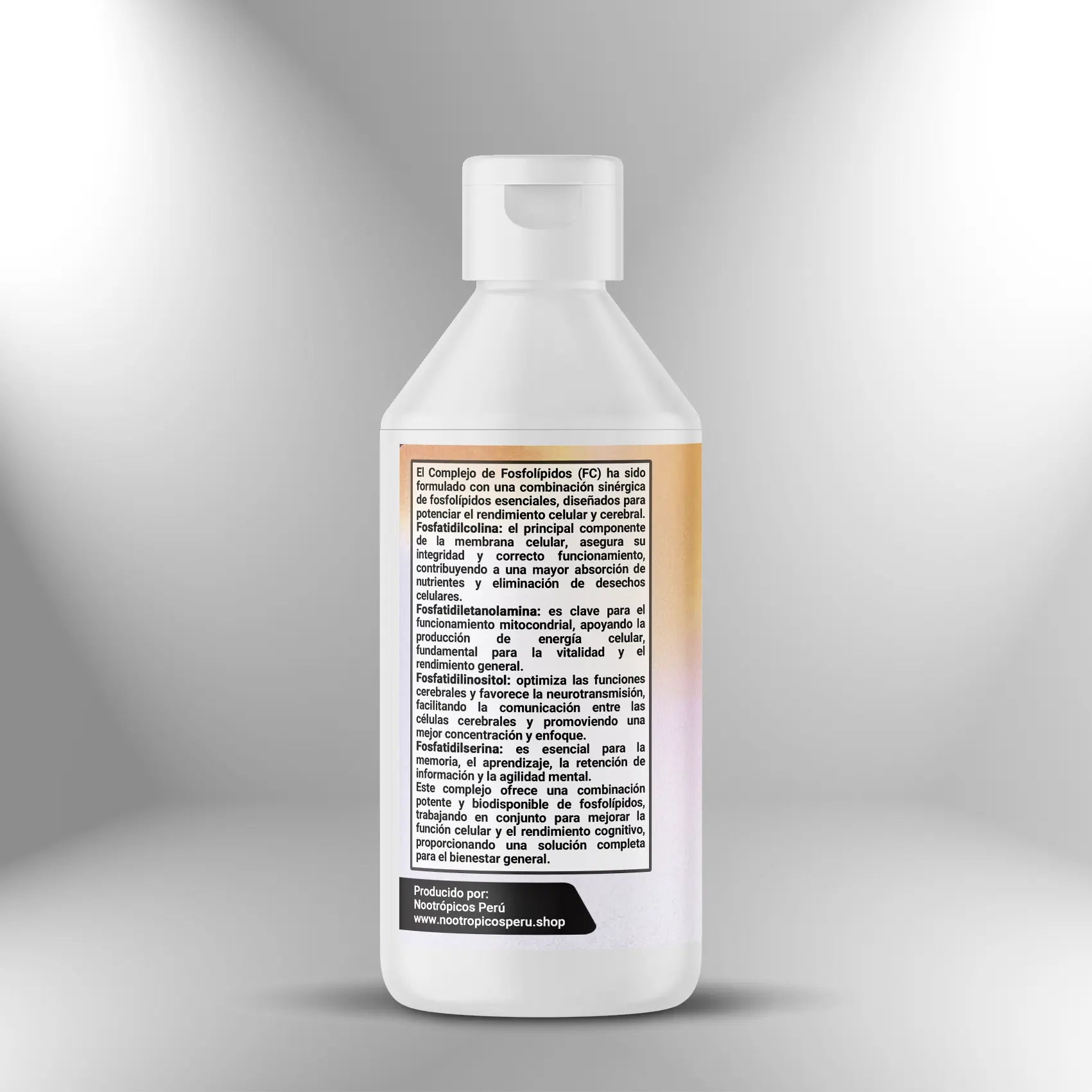 FC - Fosfatidilcolina (Complejo de fosfolípidos) 1200mg - 50 dosis Nootrópicos Perú