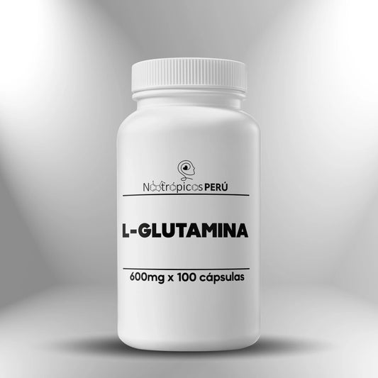 Glutamina (L-Glutamine) 600 mg ► 100 cápsulas Nootrópicos Perú