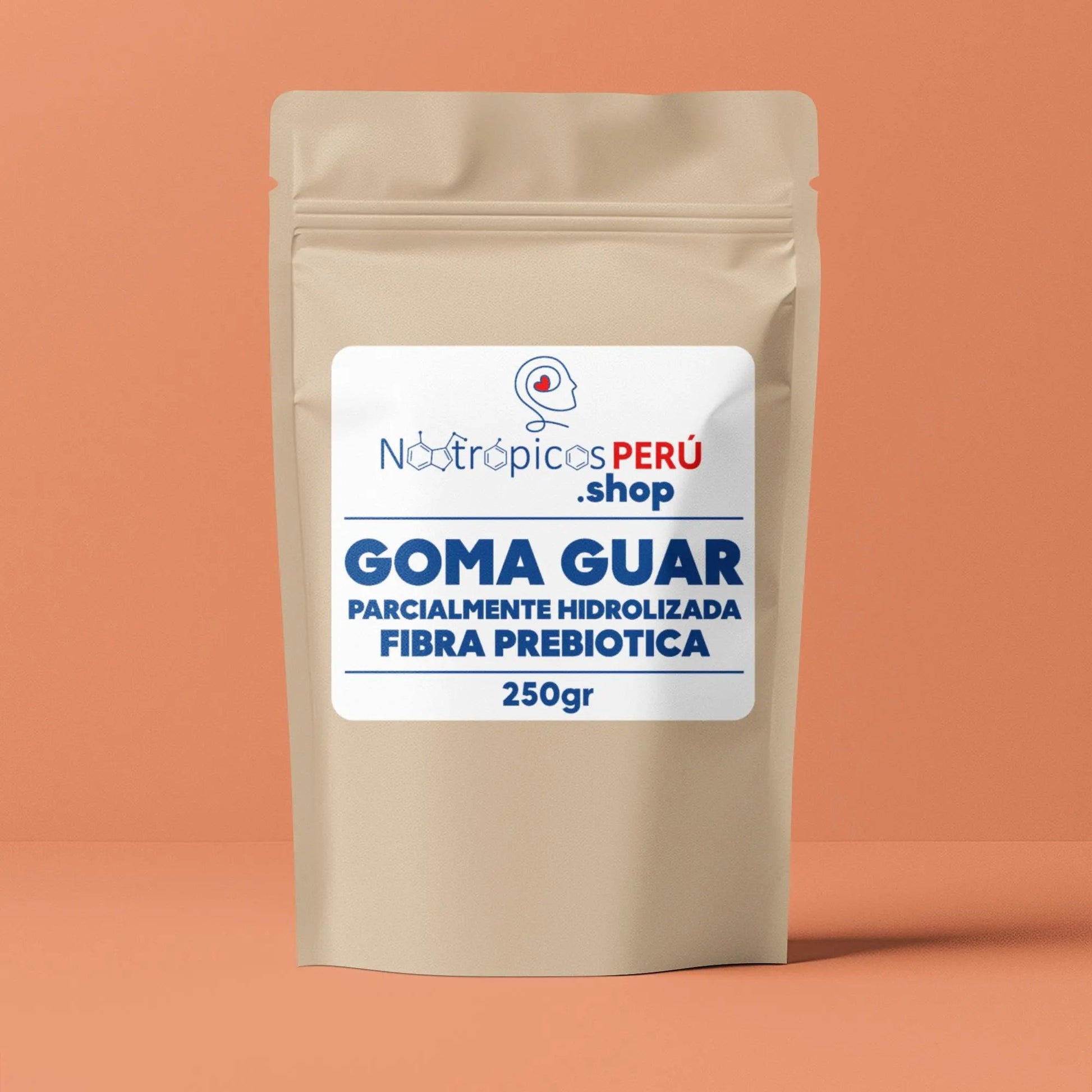 Goma guar parcialmente hidrolizada (Fibra prebiotica) - 250gr Nootrópicos Perú