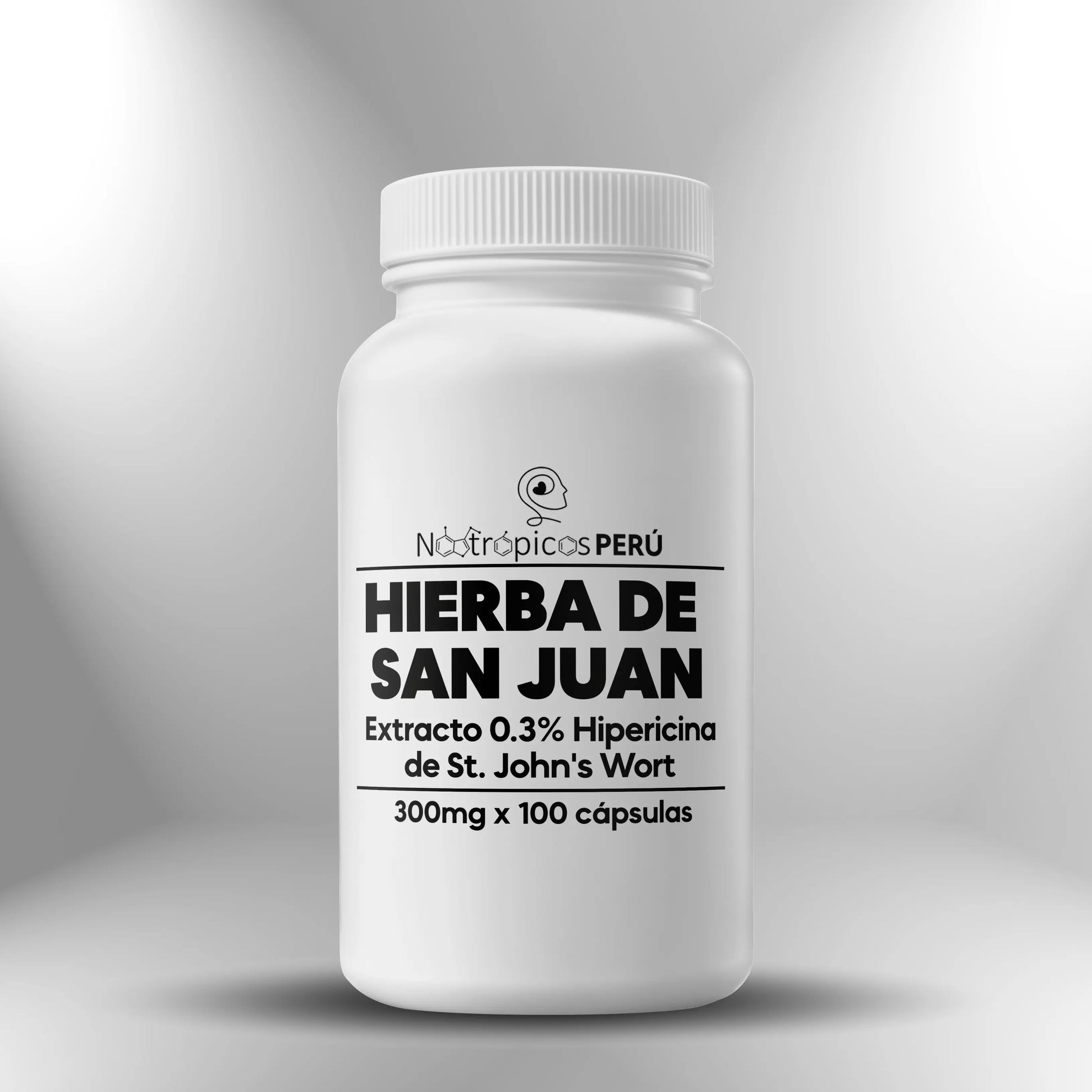 Hierba de San Juan (extracto de St. John's Wort) 300mg - 100 cápsulas Nootrópicos Perú