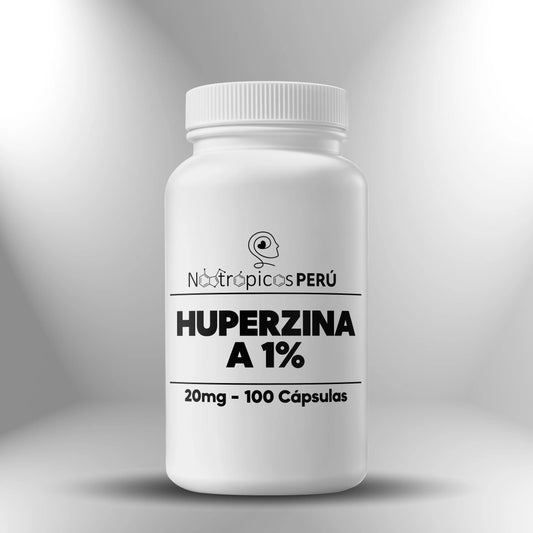 Huperzina A 1% 20mg - 100 cápsulas Nootrópicos Perú