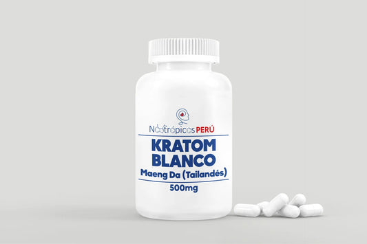 Kratom Blanco 500mg (Maeng Da) - 50 y 100 cápsulas Nootrópicos Perú