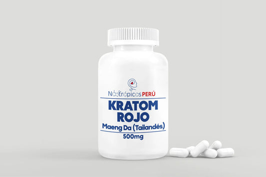 Kratom rojo 500mg (Maeng Da) - 50 y 100 cápsulas Nootrópicos Perú